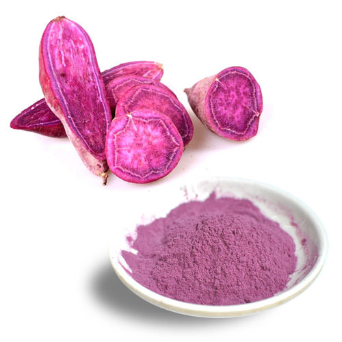 Pomme de terre violette en poudre